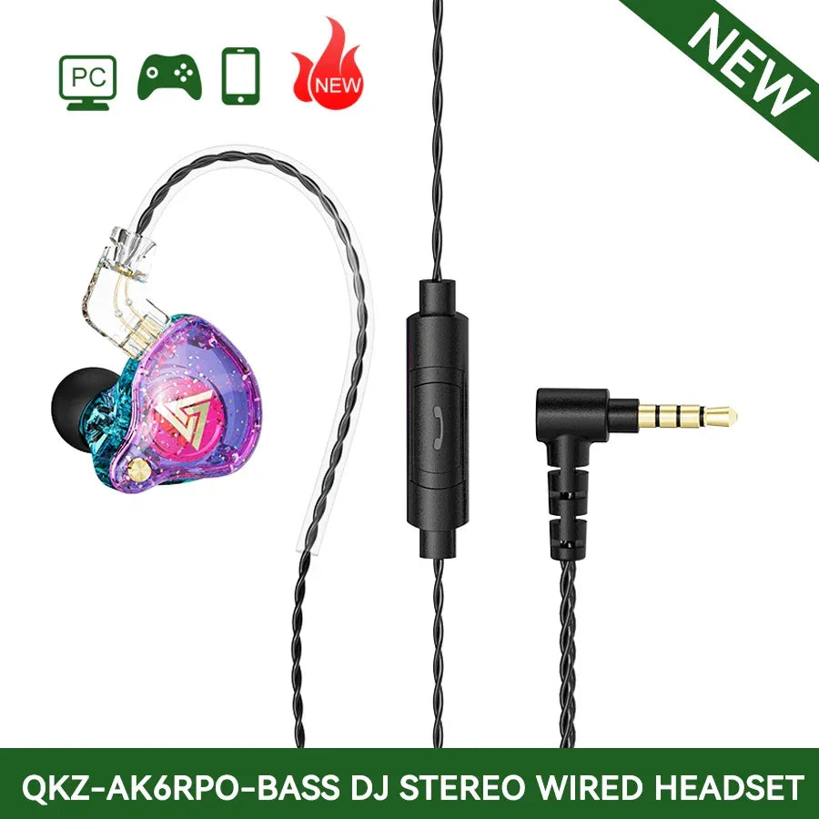 Dual Driver Wired Gaming Earphones HiFi Stereo Audio | Tidesmit NEW-Purple Tidesmit