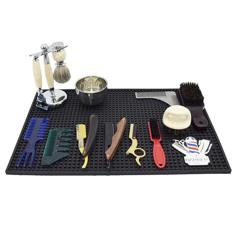Barber Station Mat - Heat Resistant Non-Slip Tool Pad | Tidesmit Massage Chairs Tidesmit