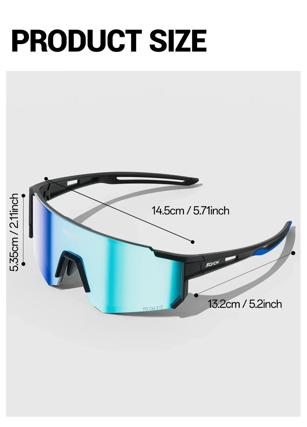 SCVCN Hot Outdoor Sport Cycling Sunglasses MTB Bike Cycling Hiking Eyewear Running Men Women Pickleball UV400 Windproof Goggle