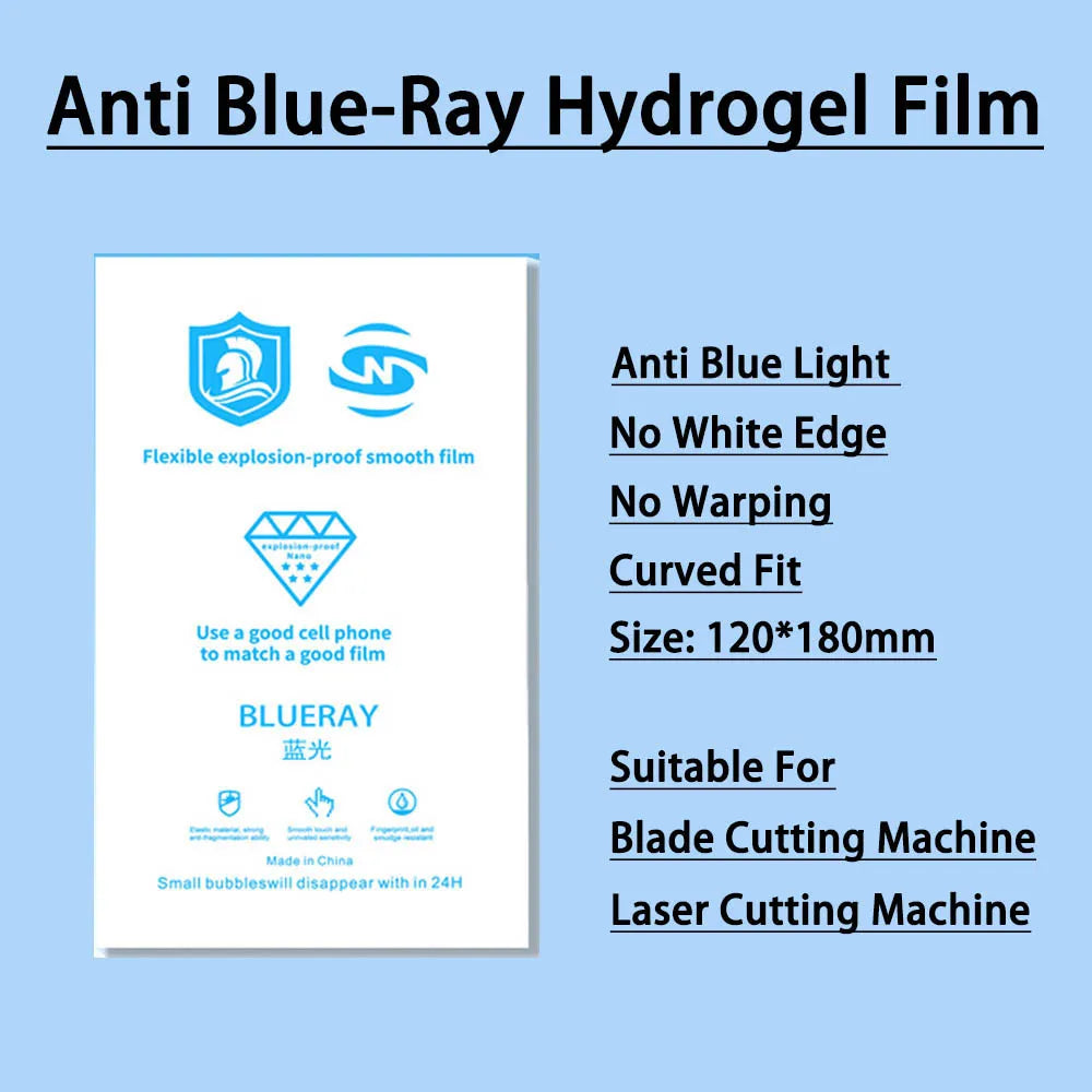 50Pcs Protector Hydrogel Film Airbag Bulletproof Moible Phone HD Privacy Matte UVRAY TPU Sheet for Auto Cutter Plotter Machine
