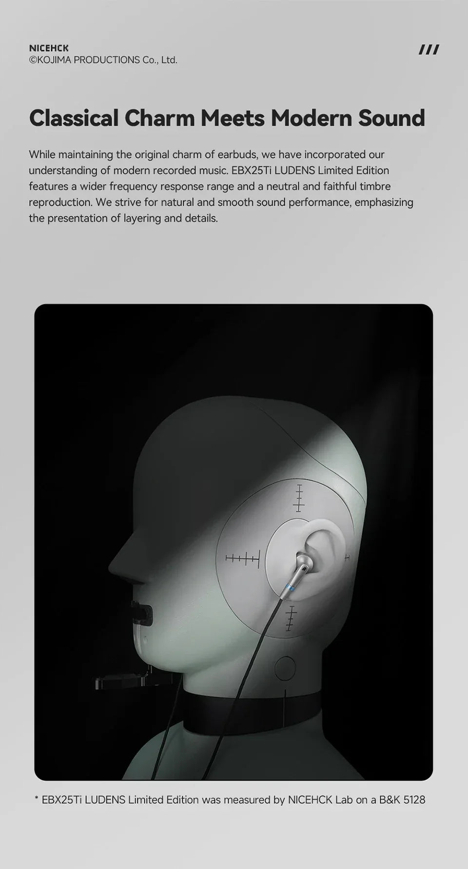 Ludens HiFi Titanium Alloy Wired Earbuds by Tidesmit EBX25Ti Tidesmit