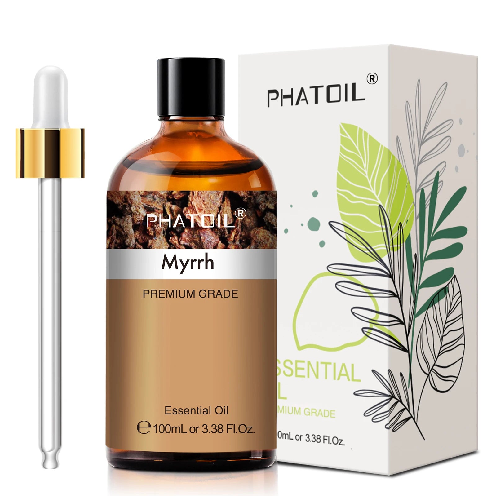 PHATOIL 100ml Lavender Peppermint Lemon Eucalyptus Lemongrass Essential Oil Natural Plant Pure Essential Oils For Diffuser
