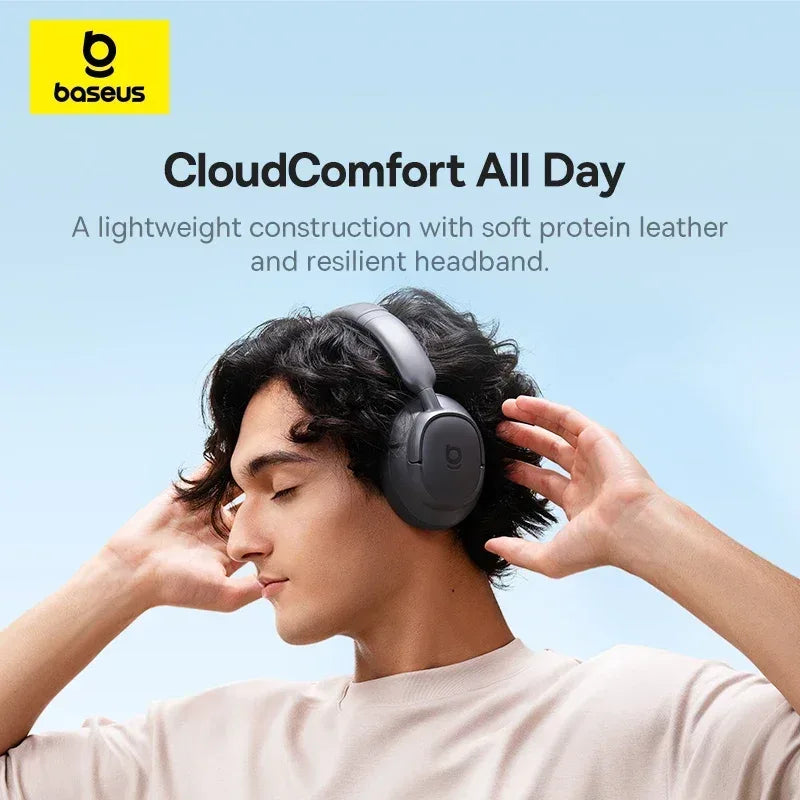 Wireless Over-Ear Headphones - 80 Hour Battery - Tidesmit Grey Tidesmit