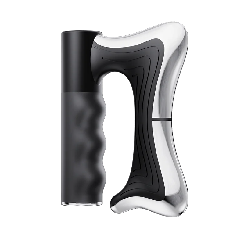 Electric Muscle Relief Massager - LCD Vibration Heat Therapy Tool Back Massage Instrument Black Tidesmit
