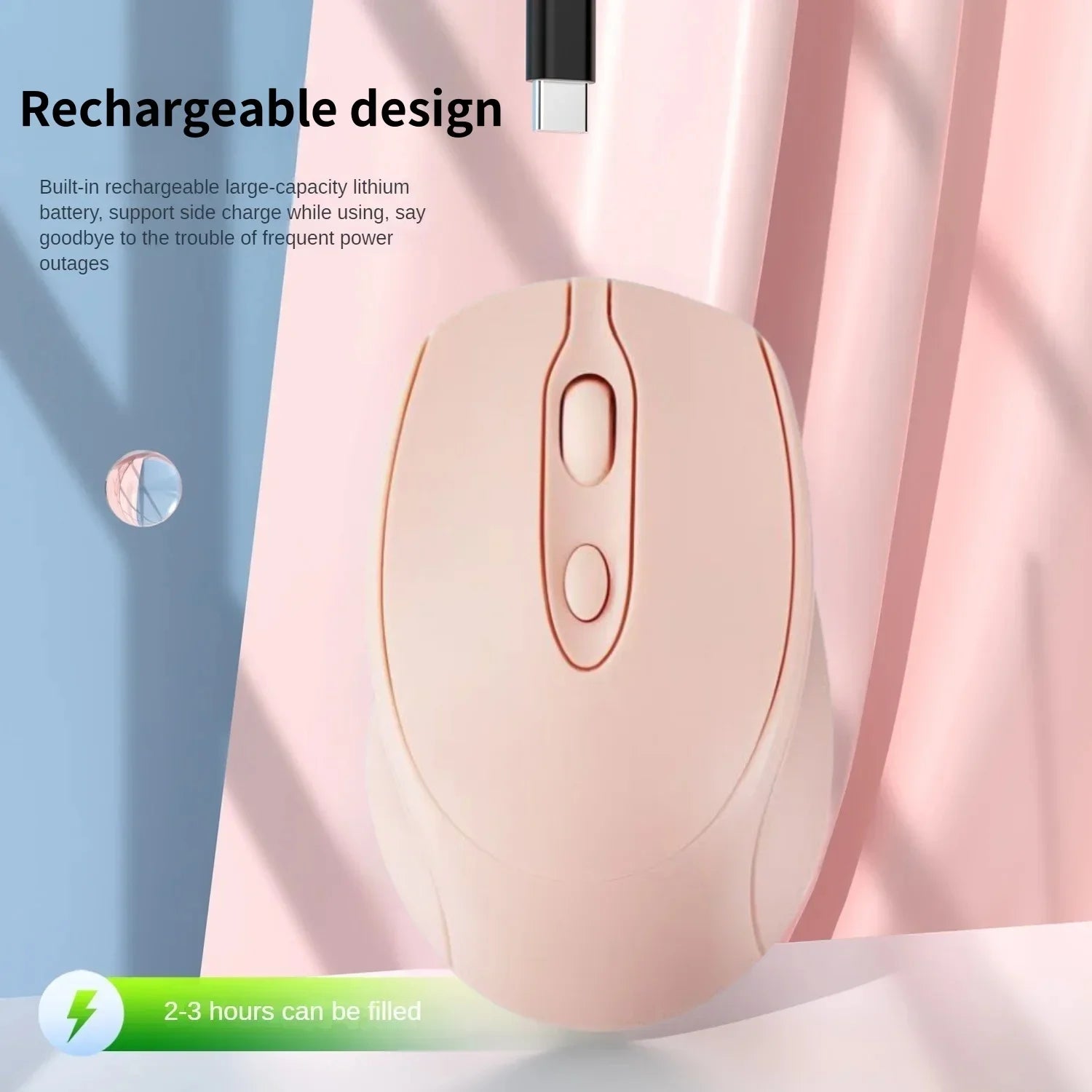 Rechargeable Wireless Computer Mouse 2.4G Bluetooth-Compatible Wireless Mouse USB Silent Gamer Mice For PC Laptop Macbook Tablet