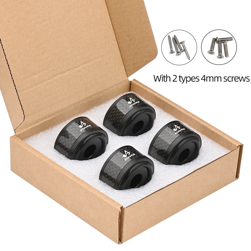 Super Premium 4PCS Hifi Speaker Spikes Stand Feet Pad Aluminum Alloy for Speaker DAC Shock Absorbing Foot Pad