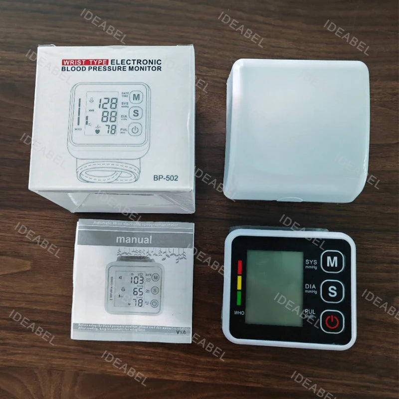 English Voice High Accurate BP Monitors Wrist Blood Pressure Monitor Tonometer Digital Sphygmomanometer Electronic Bp Monitors