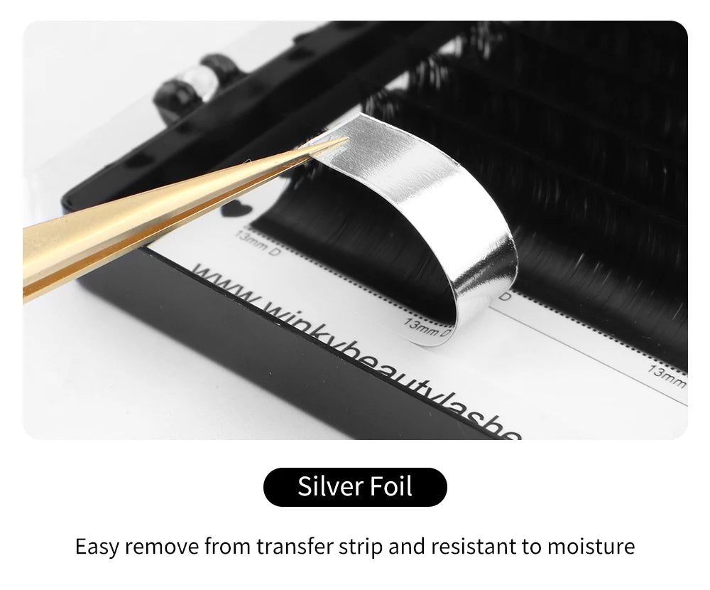 Silk Russian Volume False Eyelashes - 0.07mm Professional Wispy Lashes False Eyelashes Tidesmit