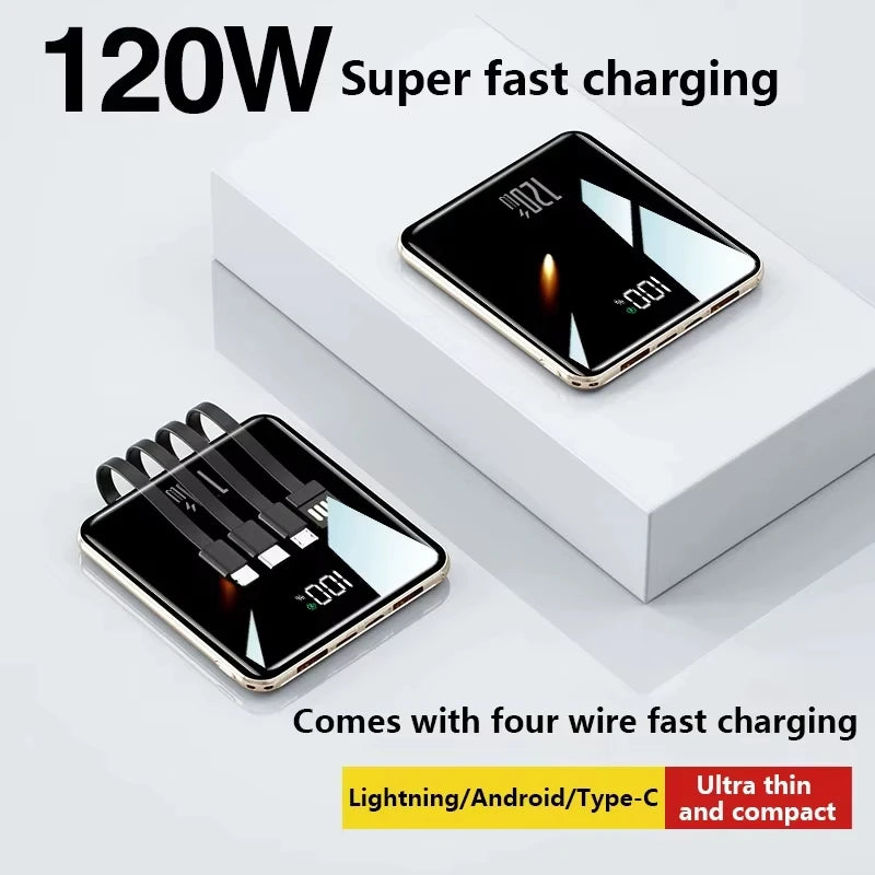Portable Power Bank with 4 Built-in Cables - 50000mAh Tidesmit Tidesmit