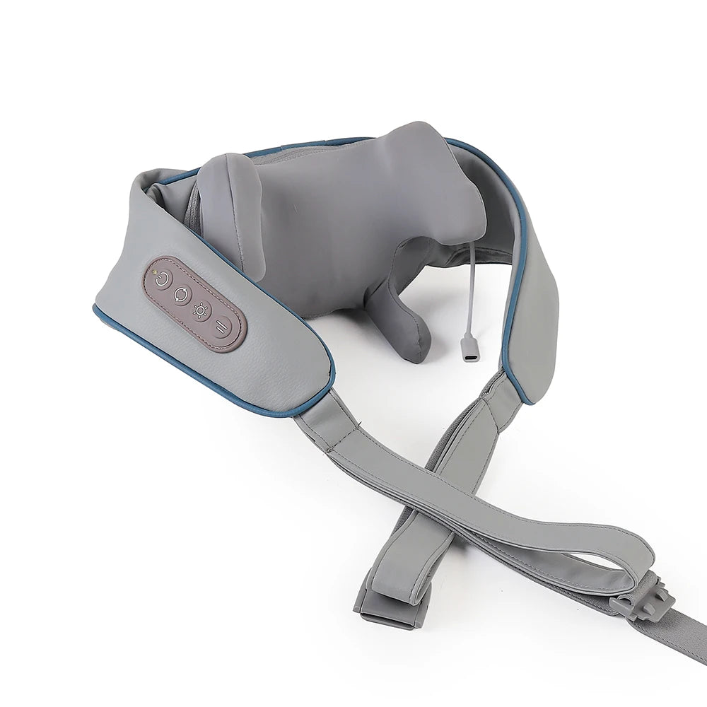 Cordless Deep Tissue Neck and Shoulder Massager with Heat Therapy Back Massage Instrument Tidesmit