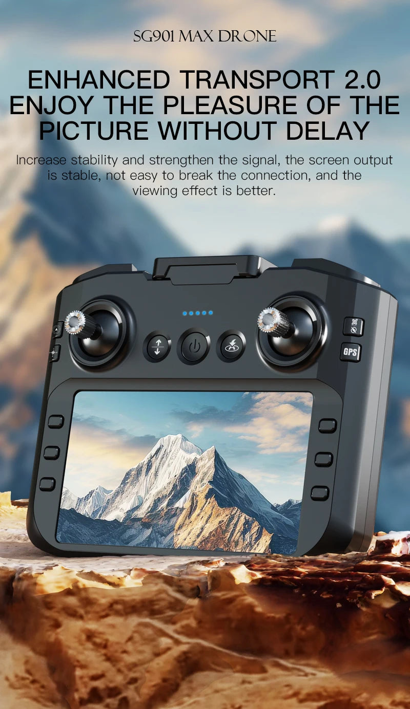 GPS Camera Drone with Obstacle Avoidance - Foldable 8K Quadcopter Tidesmit