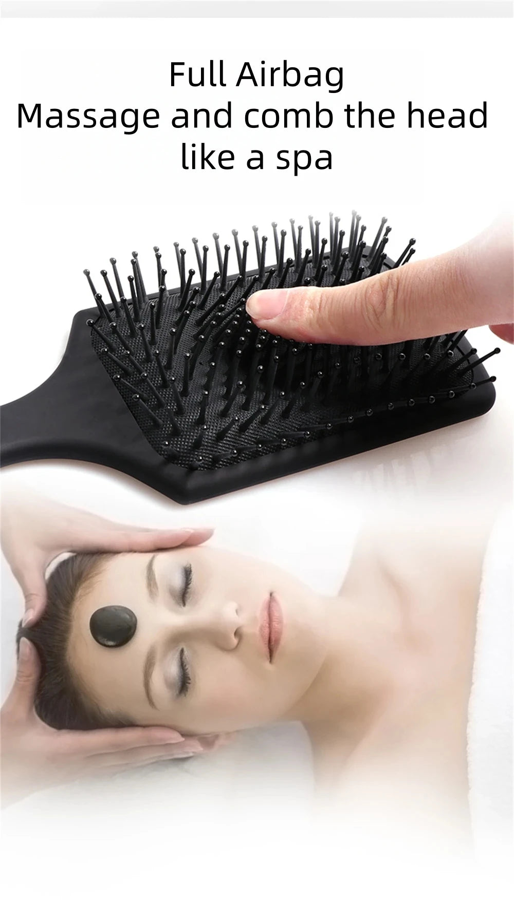 Massage Hair Brush: Anti-Static Scalp Comb for Gentle Daily Styling Massage Chairs Tidesmit
