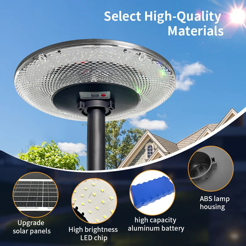 Solar Garden Light 360° Circular Illumination Human Radar Sensing 0 Electricity Bill Wireless Solar LED Lamp