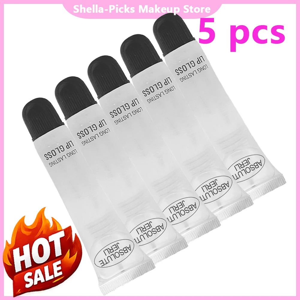 Clear Lip Gloss Plumper - 5 Pack Hydrating Moisturizing Lip Treatment Lip Care Tidesmit