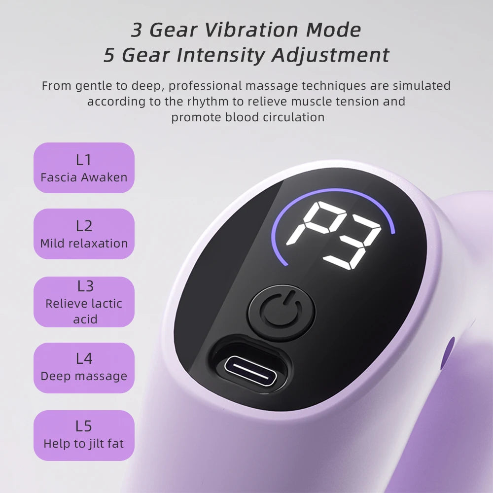 Electric Body Fascia Massage Ring for Deep Tissue Muscle Relief Back Massage Instrument Tidesmit