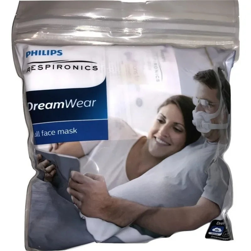 Full Face Mask for Philips Dreamwear Anti Snoring Mouth Nose Mask Auto CPAP Bipap Sleep Apnea With Mask Frame Headgear Hose