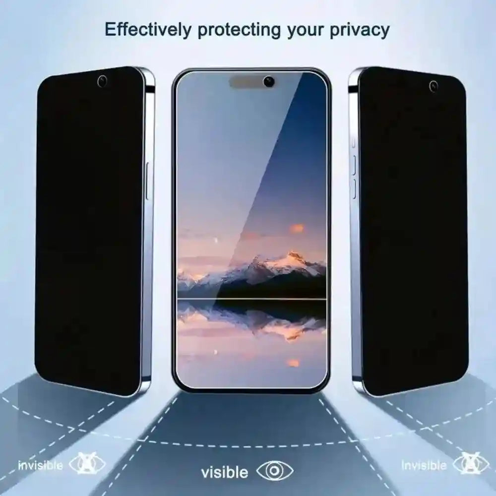 Anti Spy iPhone Screen Protector | 9H Hardened Tempered Glass Privacy Film AE Tidesmit