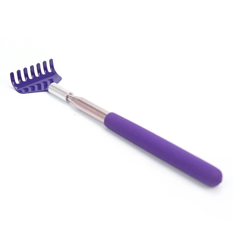 Telescopic Back Scratcher | Stainless Steel Claw | Tidesmit Back Massage Instrument Purple Tidesmit