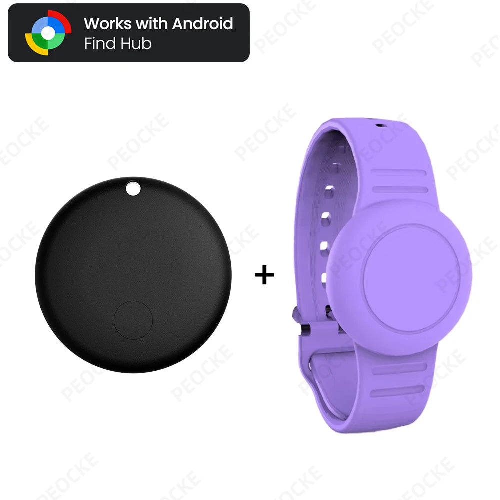 Waterproof Smart Tag Bracelet for Kids-Soft Silicone For Android Tracker Tag With Watch Band Case Cover, Lightweight GPS Tracker