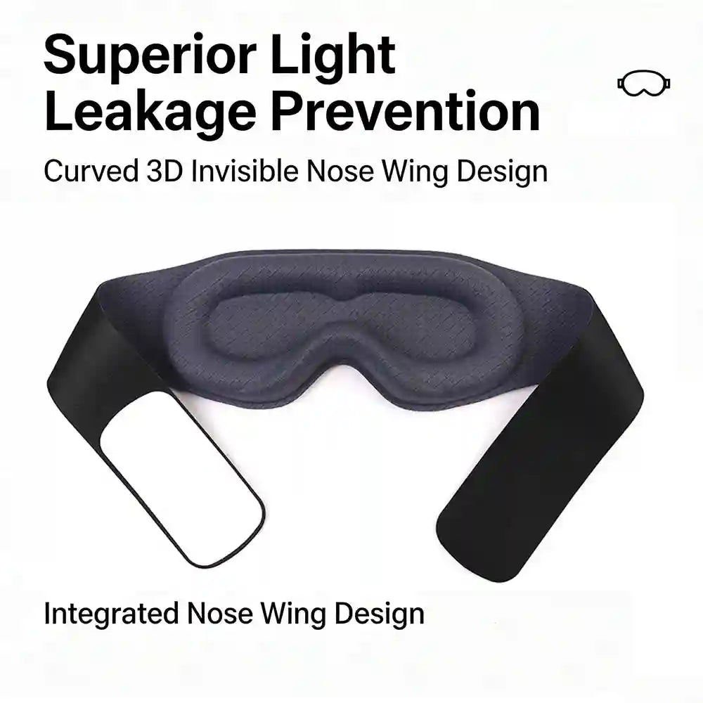 3D Contoured Sleep Mask - Zero Pressure Eye Mask for Travel Eye Massage Instrument Tidesmit
