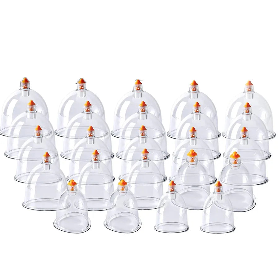 Cupping Therapy Set: 18-Piece Vacuum Massage Kit for Home Wellness Relaxation Treatment Tidesmit