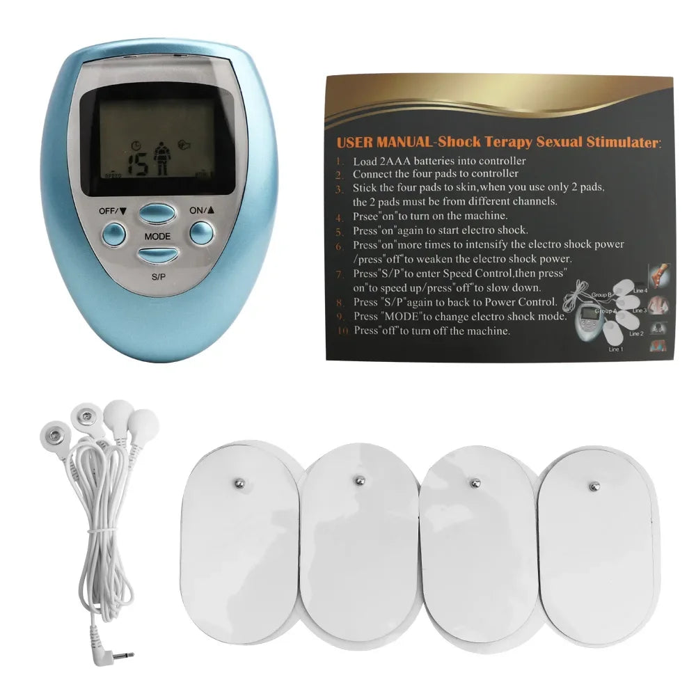 EMS Tens Unit Muscle Massager: Portable Deep Tissue Pain Relief Body Shaping Massage Equipment Type 3 Tidesmit