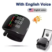 Rechargeable Wrist Blood Pressure Monitor Medical Digital Irregular Pulse Heart Rate Digital Tensiometer Health Tonometer