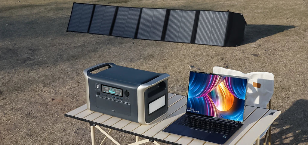 CTOLITY Camping Portable Power Station 1024Wh Lifepo4 Pure Sinve Wave Solar Generator Outdoor 220V 110V AC Outlets Garden Party