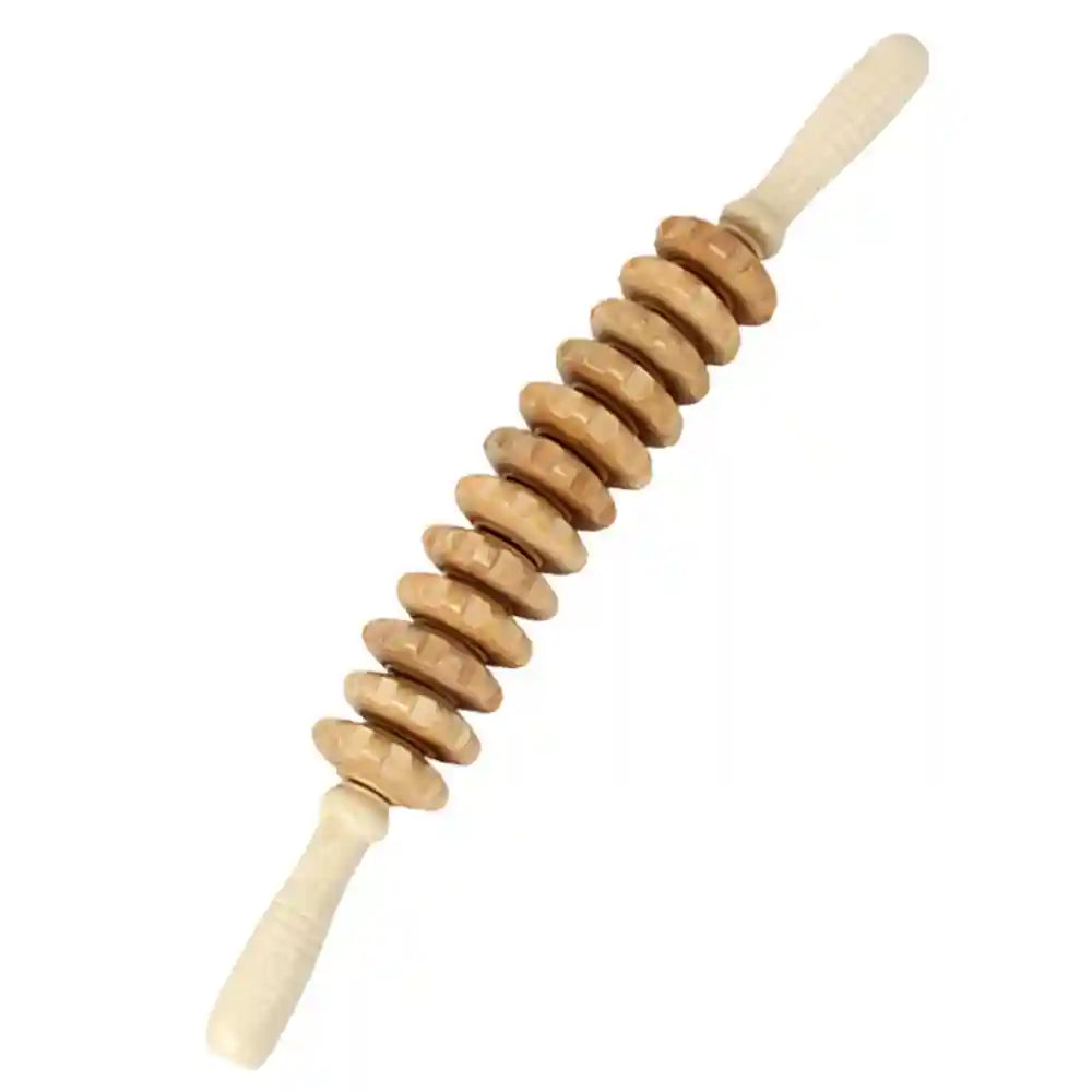 Wooden Massage Roller for Cellulite Reduction - 12 Round Model Massage Roller Tidesmit