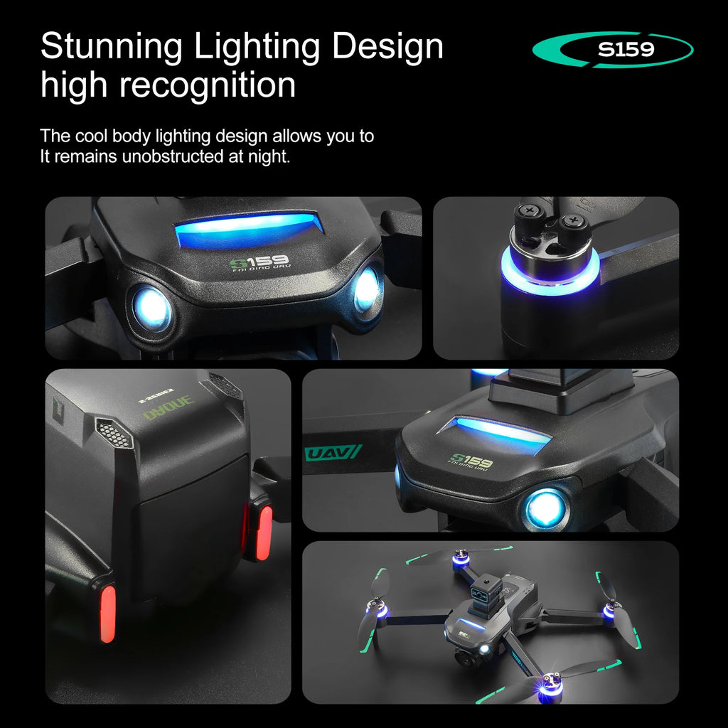 4K GPS Drone with Dual Camera and Remote Screen - Foldable Design Tidesmit