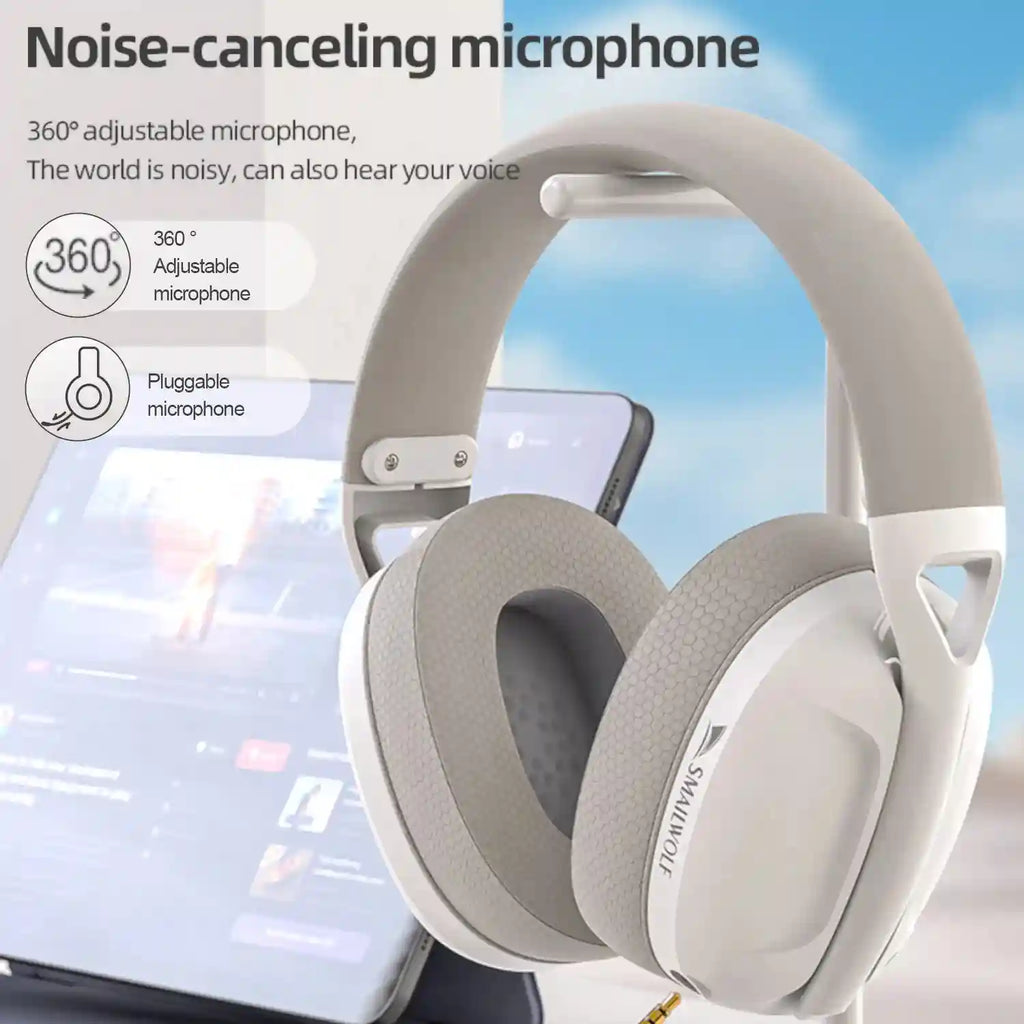 Wireless Gaming Headset 185g – Lightweight Over-Ear Audio Tidesmit