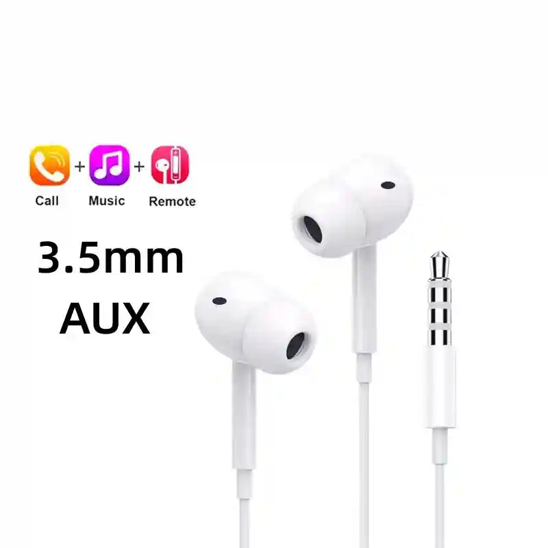 Wired USB C Headphones with HD Mic - Noise Cancelling Earbuds Earbuds-3.5mm Tidesmit