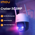 IMOU Cruiser SC 3MP WiFi Camera Red-Blue Warning Lights Outdoor Security Camera Full-Color Night Vision AI Human Detection IP66
