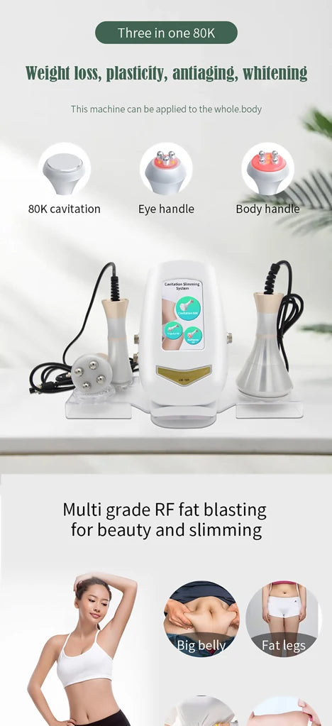 80K Ultrasonic Body Shaping Machine for Targeted Skin Firming & Contouring Body Shaping Massage Equipment Tidesmit