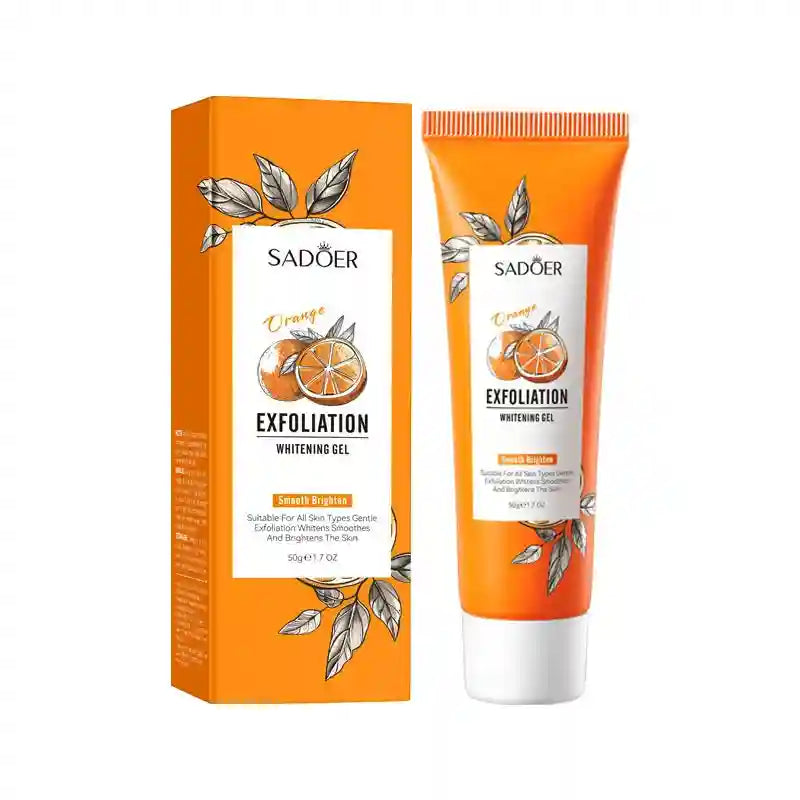 Orange Exfoliating Gel Facial Scrub for Deep Pore and Blackhead Treatment Scrubs Treatments 1PC Tidesmit