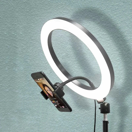 10 Inch LED Ring Light for Video Recording with Adjustable Tripod Stand Tidesmit