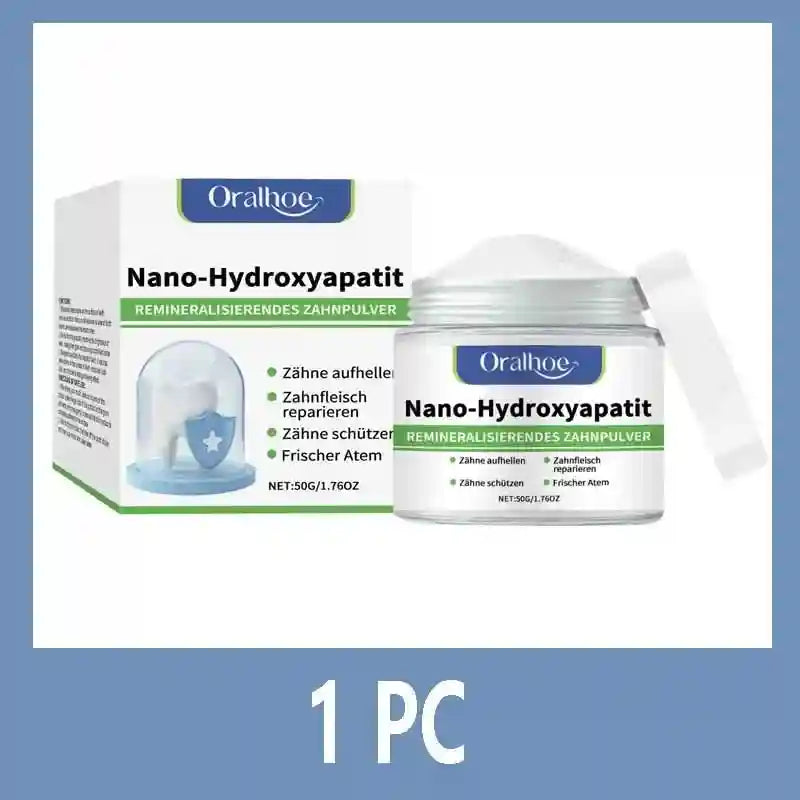 Tidesmit teeth whitening powder for plaque removal, stain cleaning, and fresh breath.