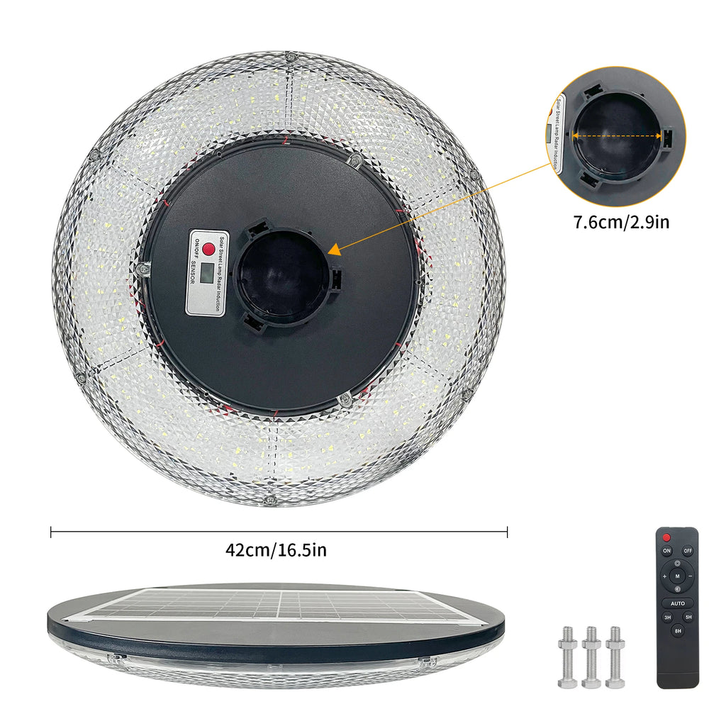 Solar Garden Light 360° Circular Illumination Human Radar Sensing 0 Electricity Bill Wireless Solar LED Lamp