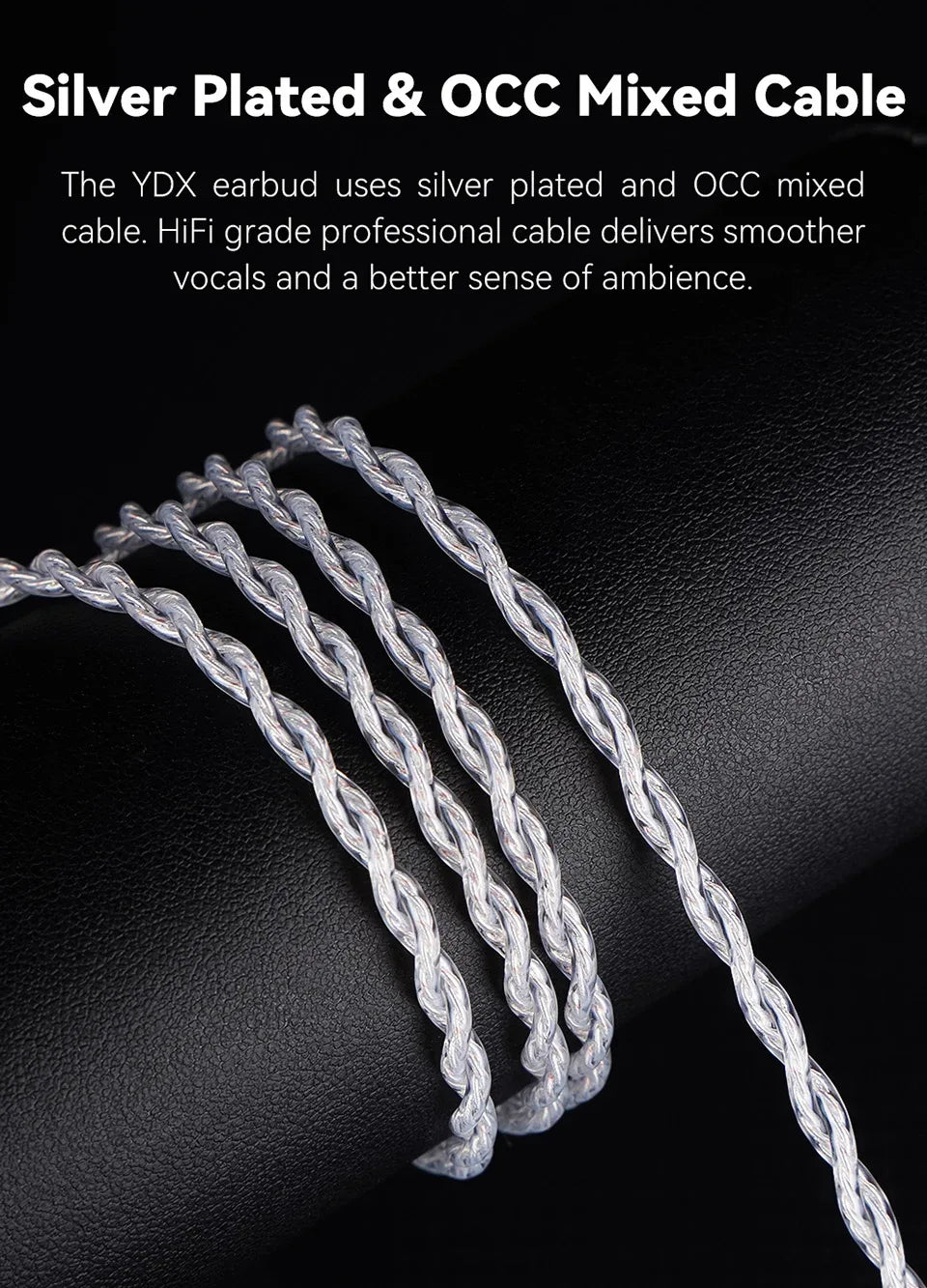 HiFi Wired Earbuds, 14.8mm Dynamic Driver, Detachable Cable - Tidesmit Tidesmit
