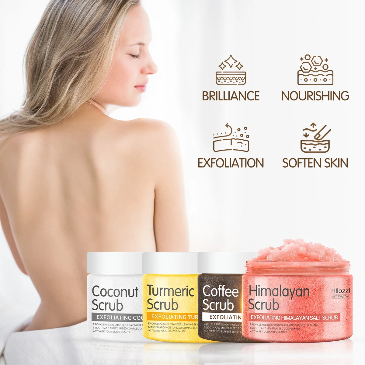 Himalayan Salt Body Scrub - Natural Exfoliation & Hydration (200g) Scrubs Treatments Tidesmit