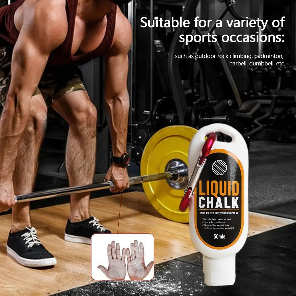 30/50/100ml Sports Liquid Magnesium Powder Fitness Lifting Anti Slip Cream Grip Liquid Magnesium For Indoor Rock Climbing Gym