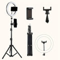 10-Inch LED Ring Light with Adjustable Tripod Stand - Black black Tidesmit