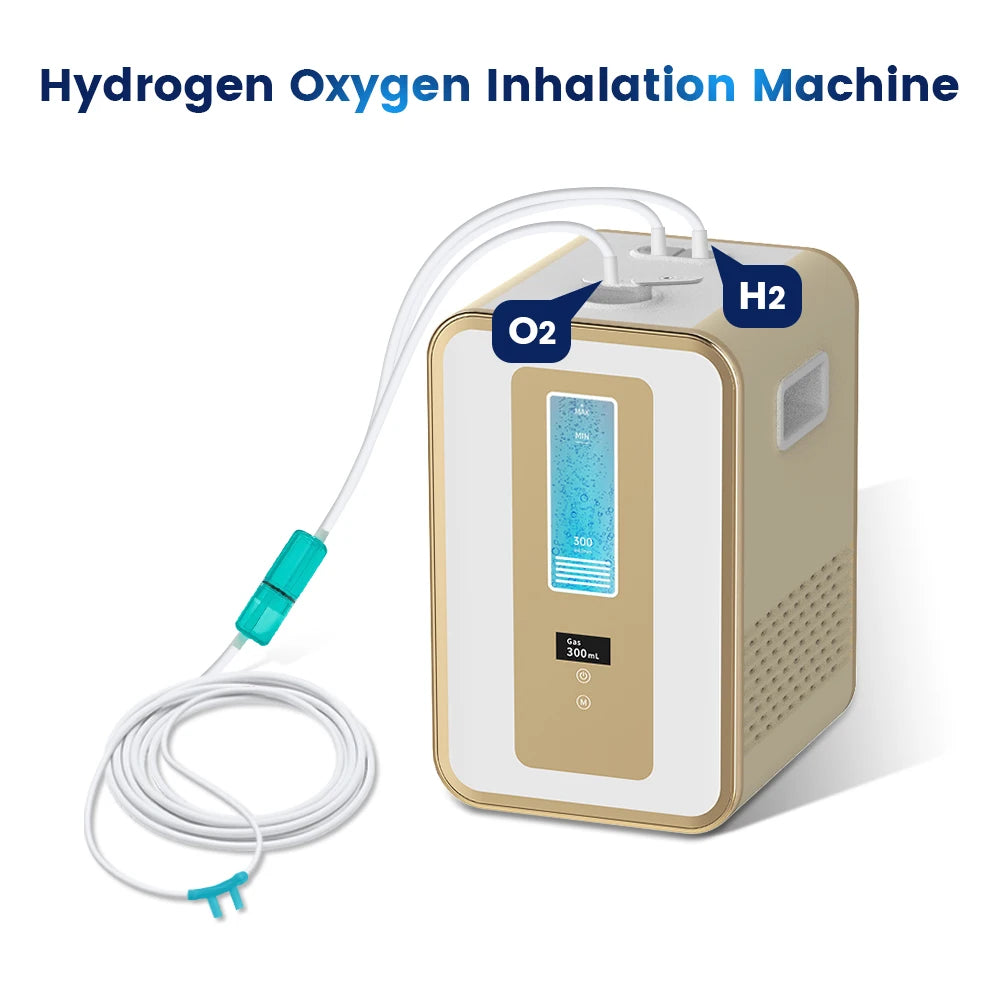 Tidesmit Cawolo 300ml hydrogen water generator and HHO inhalation machine showing dual outlet feature