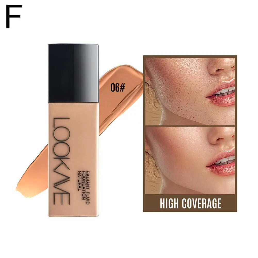 Tidesmit LOOKAVE long lasting full coverage matte liquid foundation texture close-up for natural base makeup