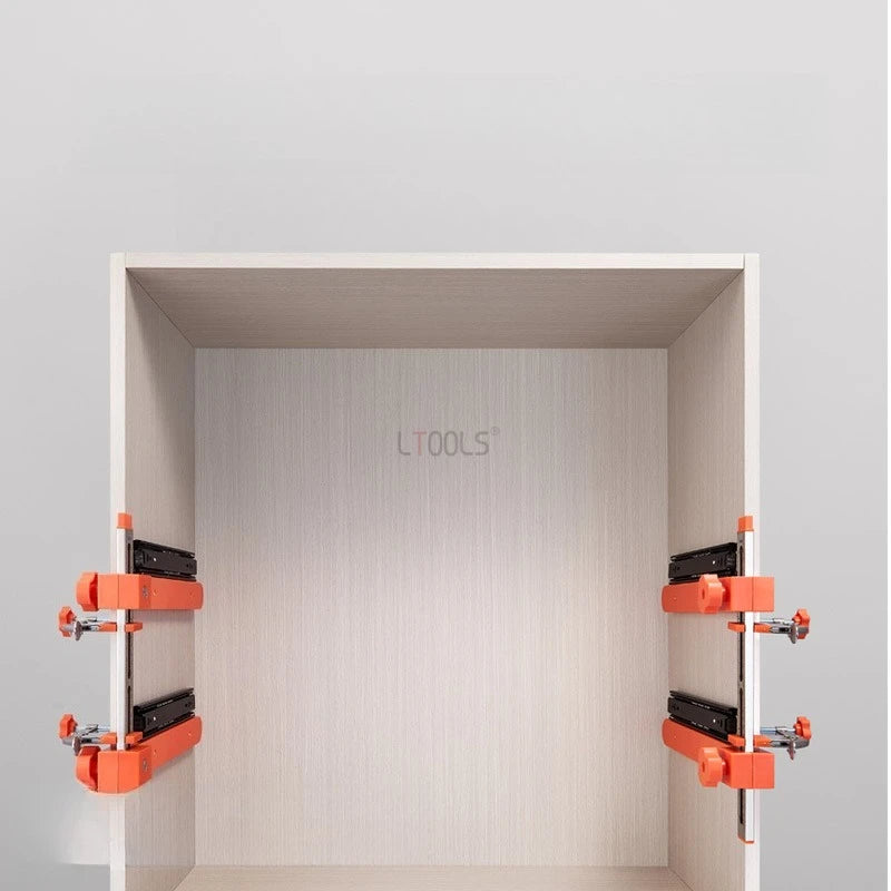 Double Axis Magnetic Drawer Slide Installation Jig - Cabinet Drawer Slide Mounting Template Positioning Tool for Hole Drilling