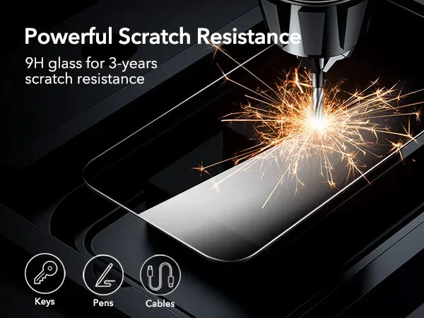 iPhone 16 Anti-Peek Screen Protector Tempered Glass 3 Pack Tidesmit