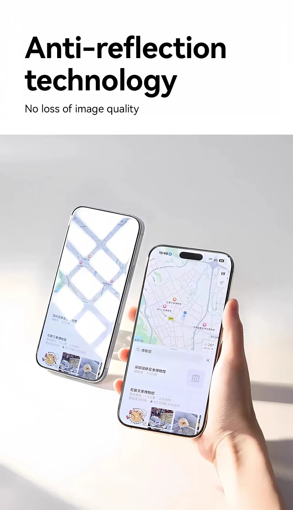 iPhone 17 Pro Max Screen Protector - HD Tempered Glass 9H Hardness Tidesmit