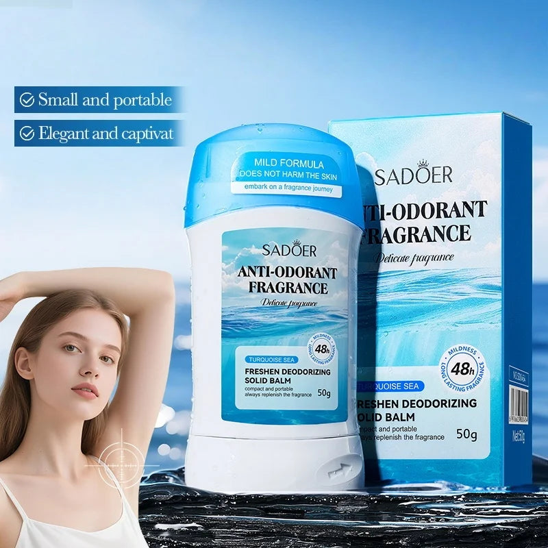 Tidesmit 50g fresh deodorant solid cream for daily use, providing effective underarm and body odor control for all.