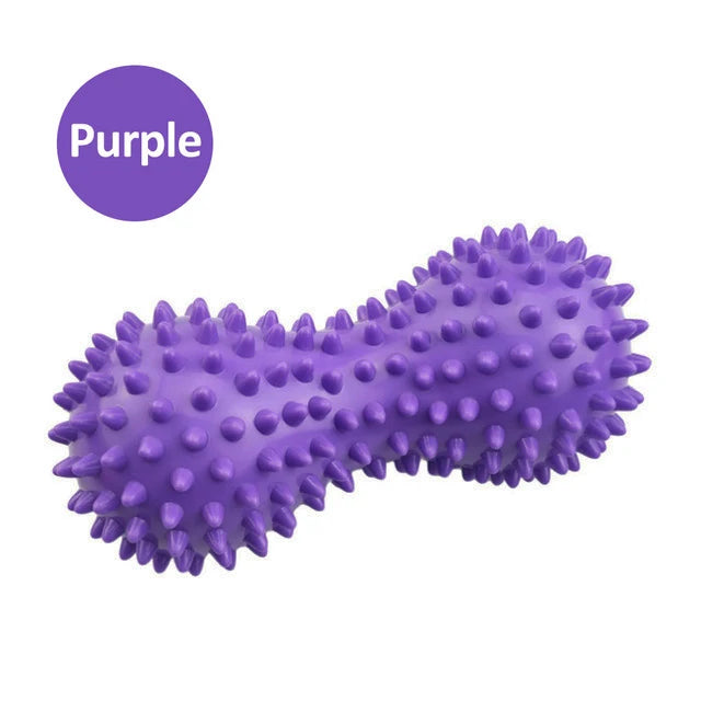 Foot Massage Roller and Spiky Ball Set for Deep Tissue Muscle Relief Body Shaping Massage Equipment Purple Tidesmit