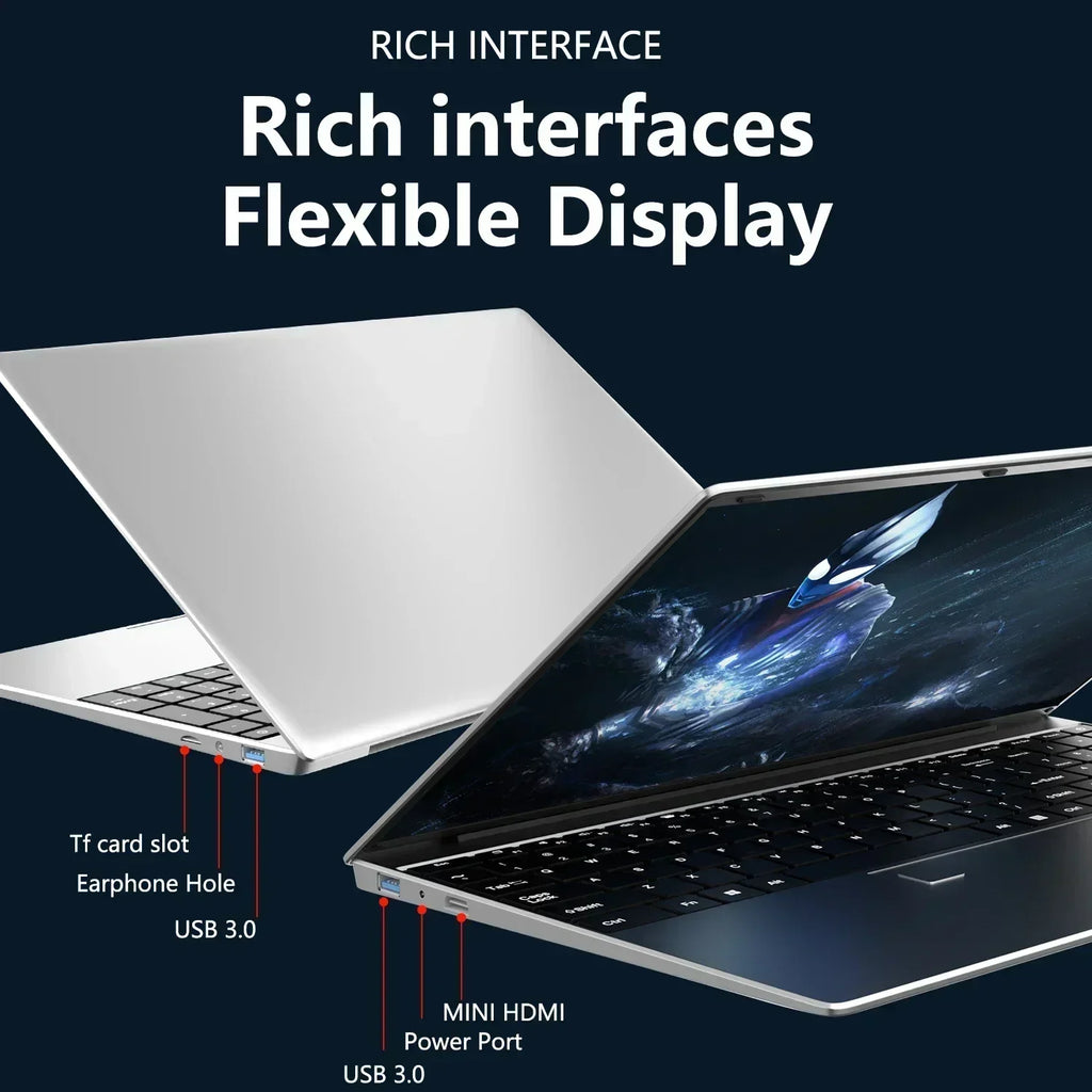 LENO Intel Core i9 10980HK High-Performance Laptop 15.6",2TB SSD,32GB RAM,Windows 11 Pro,Portable Notebook PC for Office Study